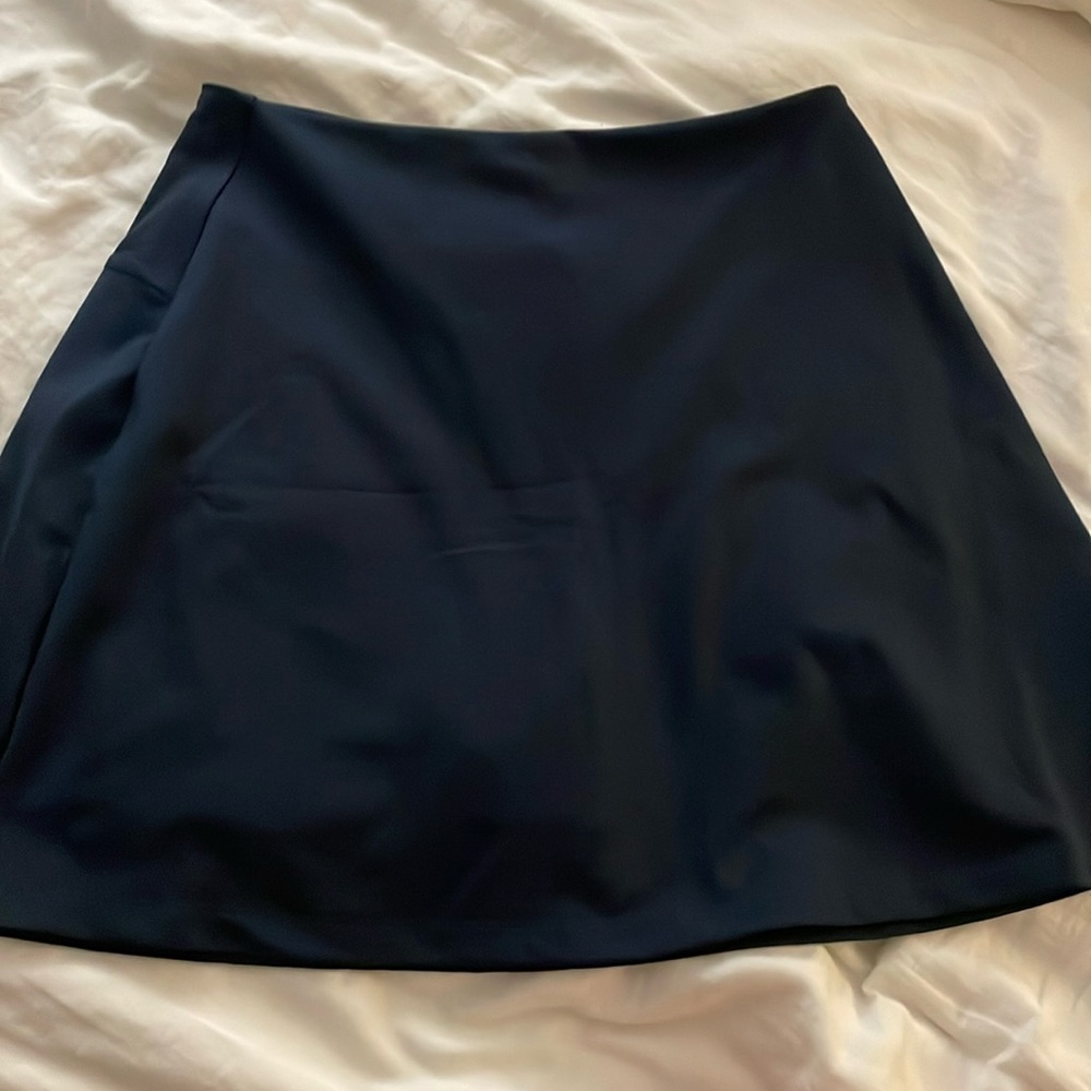 Girlfriend Collective Navy Tennis skirt